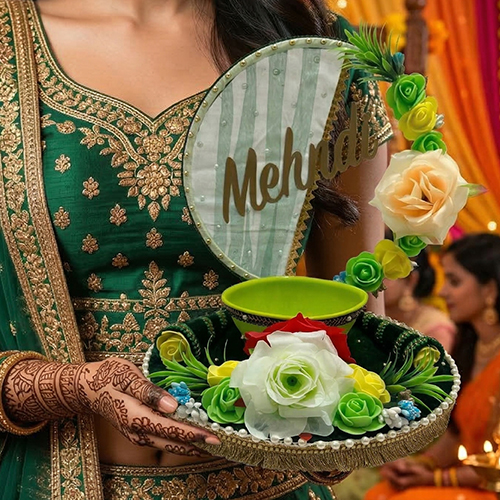 Mehendi Ceremony Bridal Tray