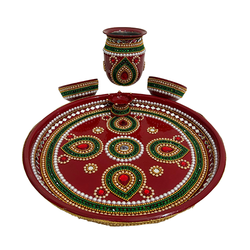 Traditional Karwa Chauth Puja Thali Set