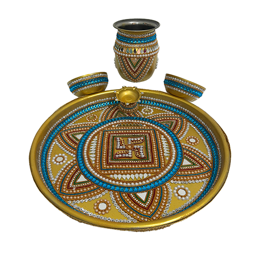 Traditional Karwa Chauth Puja Thali Set